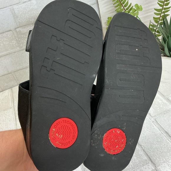 Black Slide Sandals - Picture 3 of 4